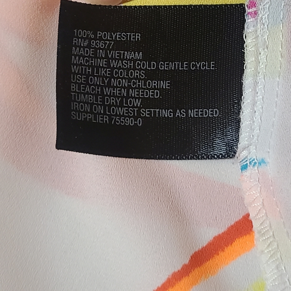 Worthinton Colorful Sleeveless Women's Top EUC Large - Picture 4 of 9